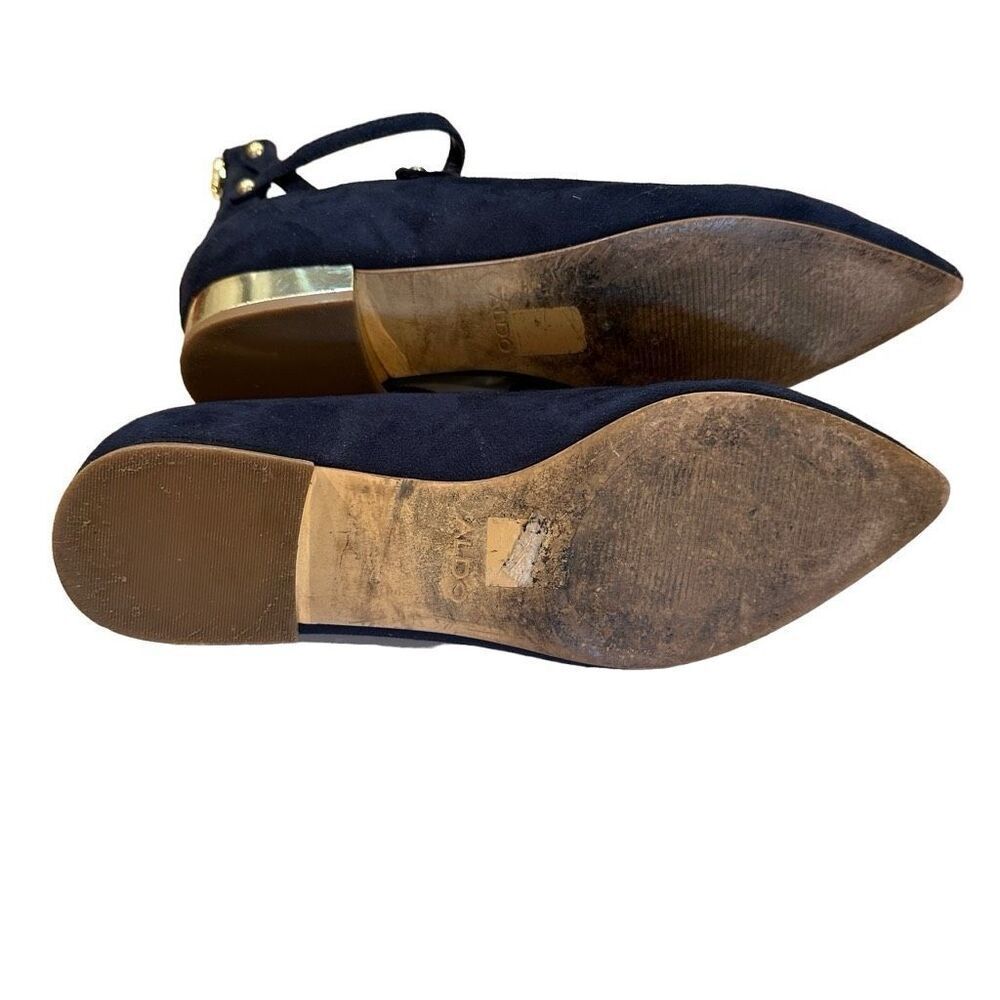 Aldo Marieta navy and gold ballet flats- size 8.5 - Picture 4 of 7